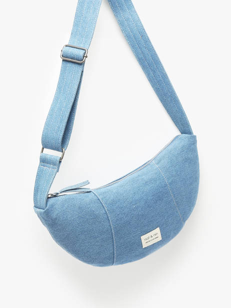 Shoulder Bag Denim Cotton Nat et nin Blue denim DE other view 1