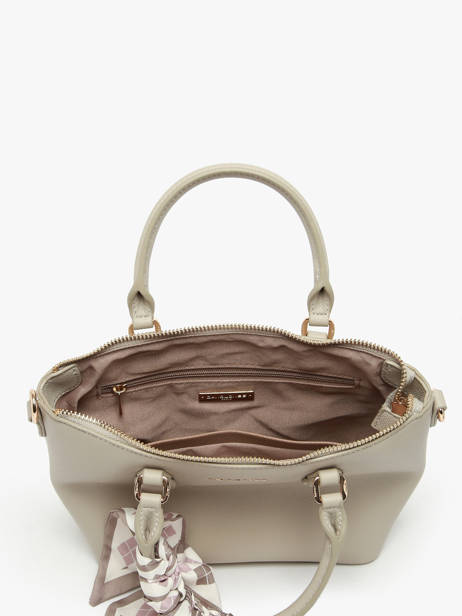 Satchel Saffiano David jones Beige saffiano CM7347 other view 3