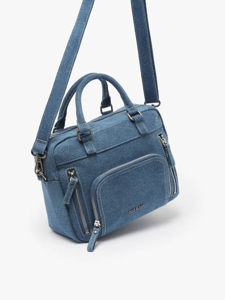 Sac Bandoulière Denim Coton Nat et nin Bleu denim DE vue secondaire 2