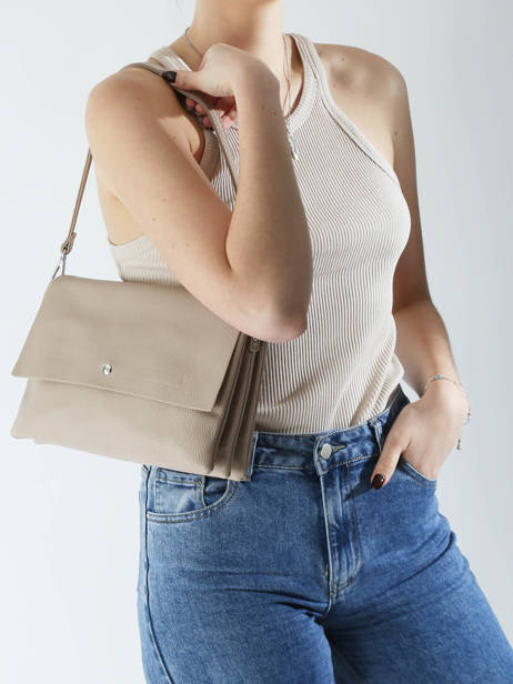 Sac BandouliÃ¨re Grained Miniprix Beige grained H6996 vue secondaire 1