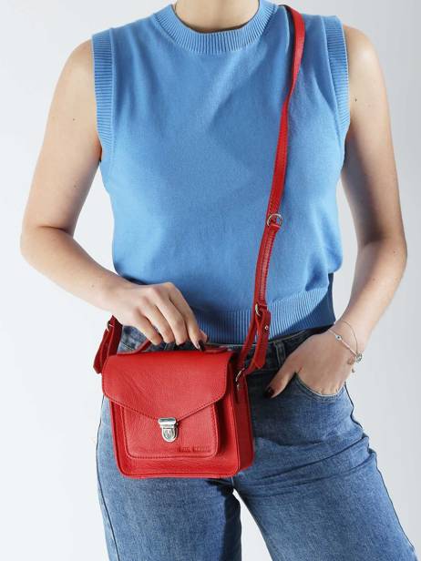 Shoulder Bag Mon Amour Leather Paul marius Red mon amour GEORXAMO other view 1