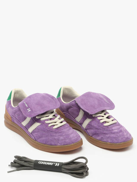 Sneakers Becks X In Leather Coolway Violet women 7603185 other view 2