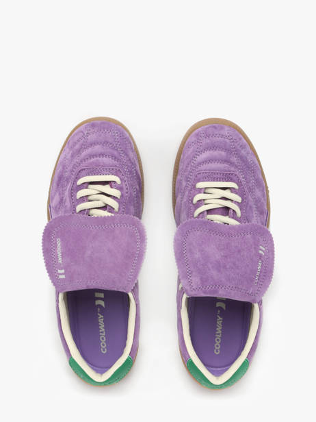 Sneakers Becks X In Leather Coolway Violet women 7603185 other view 4