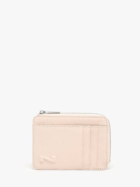 Leather Coin Purse With Card Slots Nathan baume Pink original n 217N