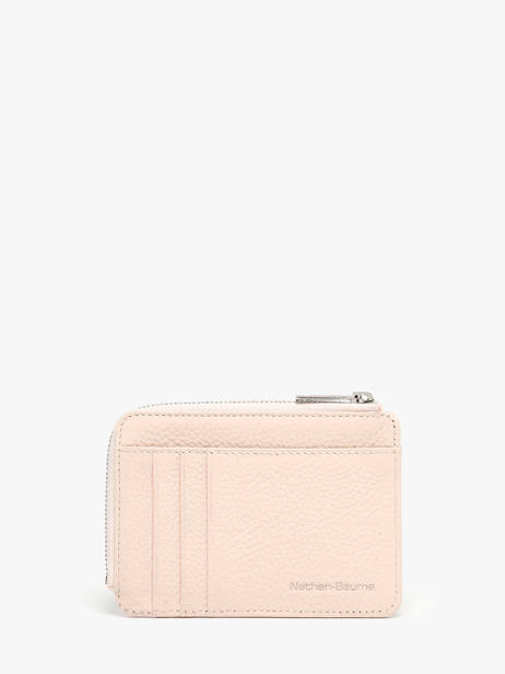 Leather Coin Purse With Card Slots Nathan baume Pink original n 217N other view 2