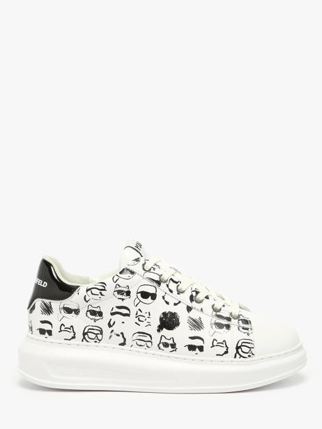 Sneakers In Leather Karl lagerfeld White women KL62512T