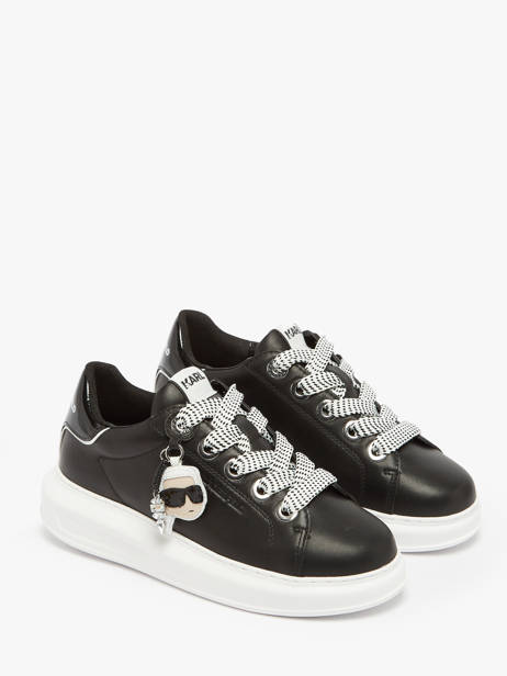 Sneakers En Cuir Karl lagerfeld Noir women KL62576T vue secondaire 1