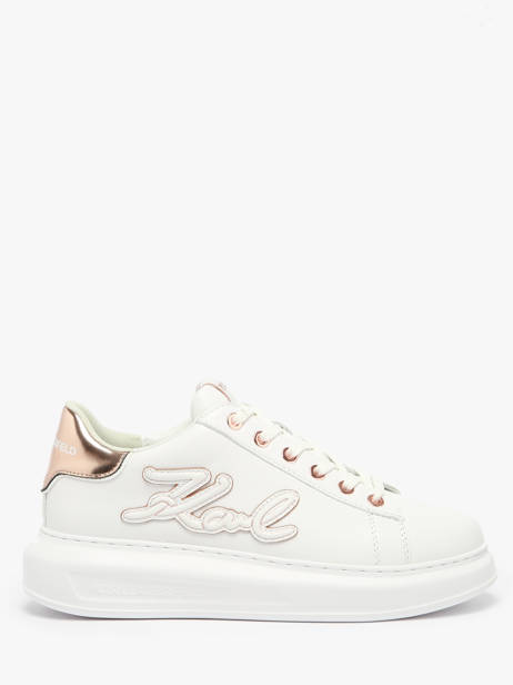 Sneakers In Leather Karl lagerfeld White women KL62511A