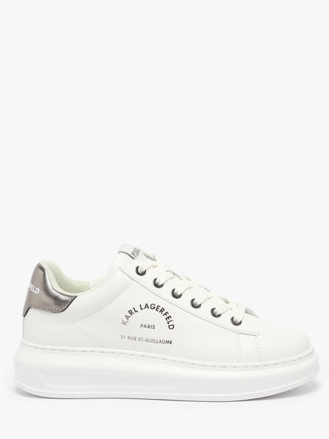 Sneakers En Cuir Karl lagerfeld Blanc women KL62538K