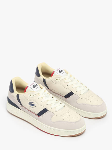 Sneakers En Cuir Lacoste Beige men 8SMA0103 vue secondaire 1