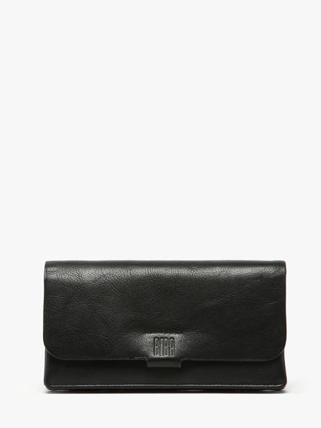 Portefeuille Cuir Biba Noir wallet VET2L