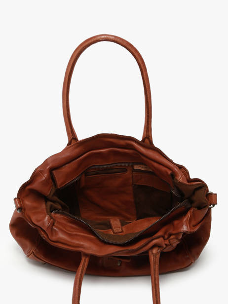 Sac Porté épaule Heritage Cuir Biba Marron heritage BT26 vue secondaire 3