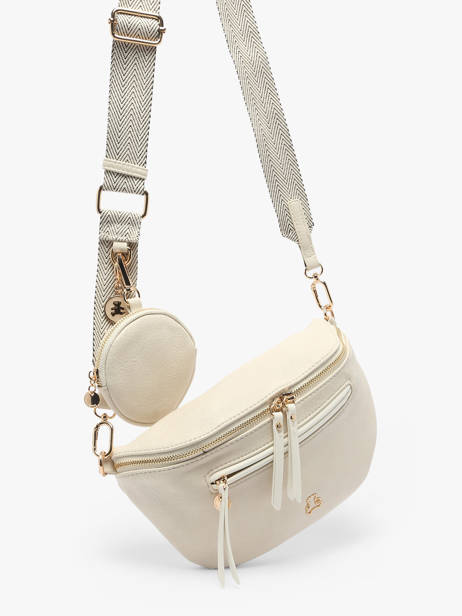 Belt Bag Lulu castagnette Beige zip YSALINE other view 2