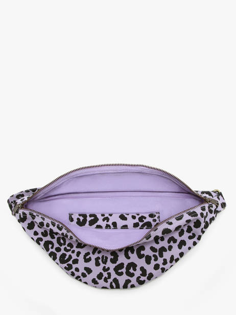 Sac Banane Hindbag Violet leopard LE vue secondaire 3