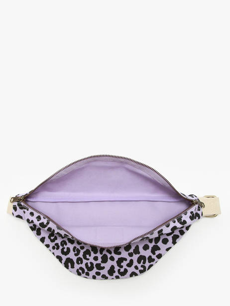 Sac Banane Hindbag Violet leopard LE vue secondaire 3