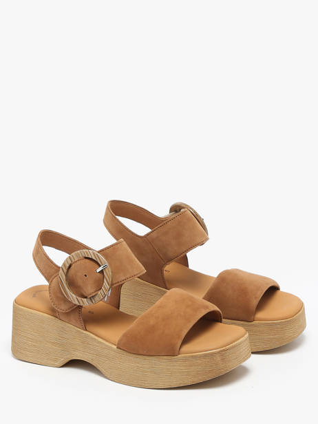 Sandales En Cuir Gabor Marron women 14 vue secondaire 1