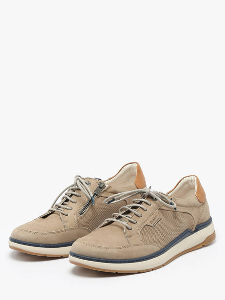 Sneakers In Leather Fluchos Beige men F2211 other view 1