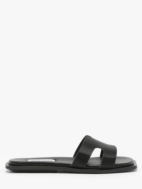 Mules En Cuir Steve madden Noir women 11003523