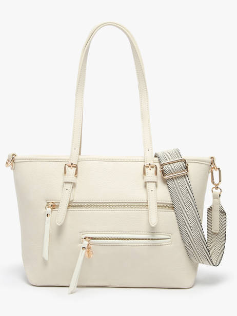 Shoulder Bag Zip Lulu castagnette Beige zip WILFRIED other view 3