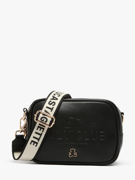 Shoulder Bag Logo Lulu castagnette Black logo YZERNAY