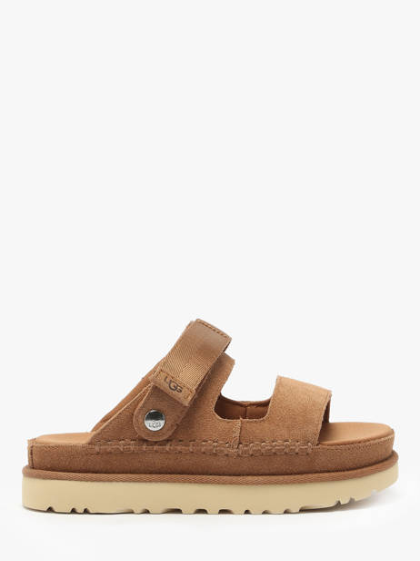 Sandals In Leather Ugg Brown women 1167399