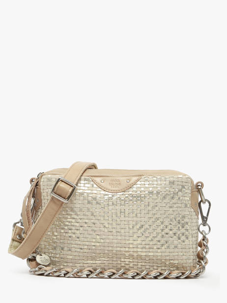 Sac Bandoulière Vintage Cuir Mila louise Beige vintage 23673WC