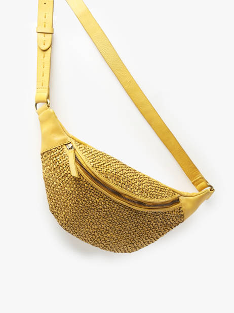 Belt Bag Biba Yellow leather BRI5L other view 2
