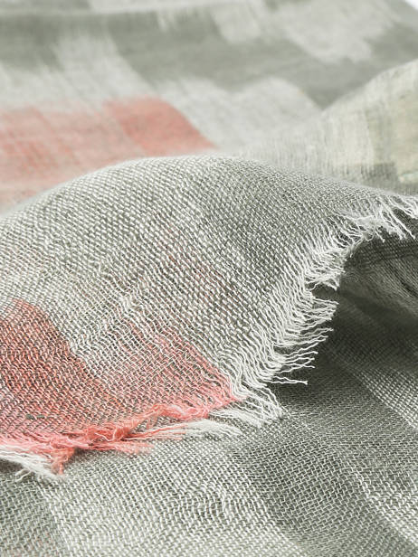 Foulard Stone En Lin 100x100cm Biba Multicolore accessoires RI267A vue secondaire 1