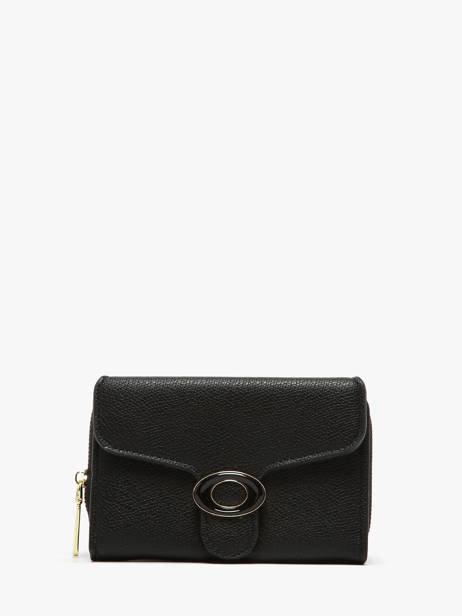 Coin Purse With Card Holder Miniprix Black safiano 78SM2650