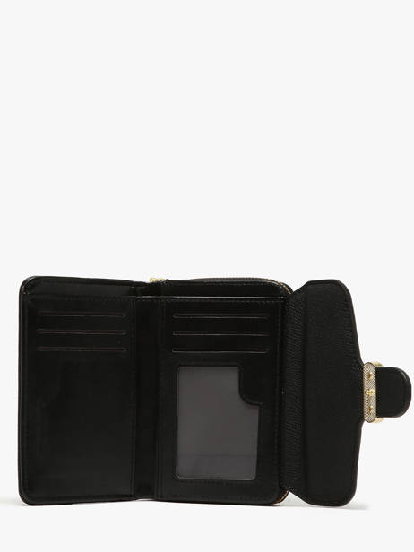 Coin Purse With Card Holder Miniprix Black safiano 78SM2650 other view 1