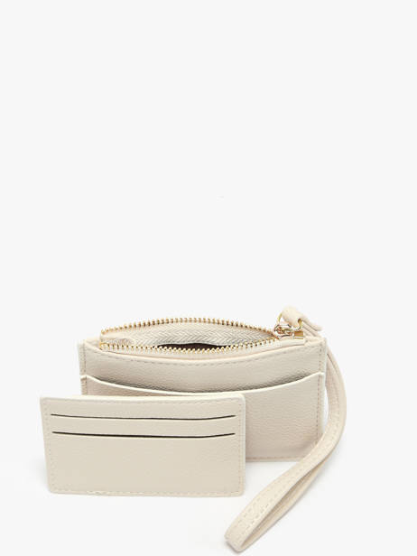 Coin Purse With Card Holder Miniprix Beige slim 78SM2680 other view 1