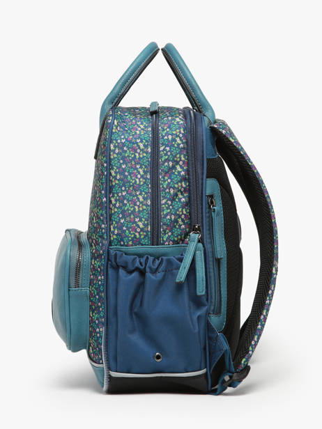 Sac à Dos 2 Compartiments Cameleon Bleu vintage fantasy PBVGSD37 vue secondaire 2