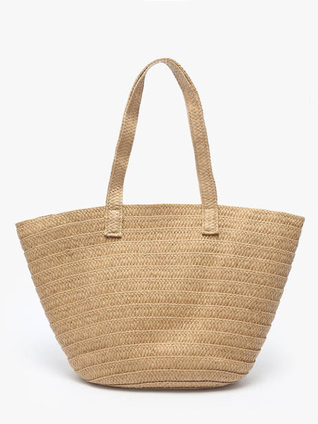 Sac Porté épaule Luisa Raphia Pieces Beige luisa 17155923 vue secondaire 4