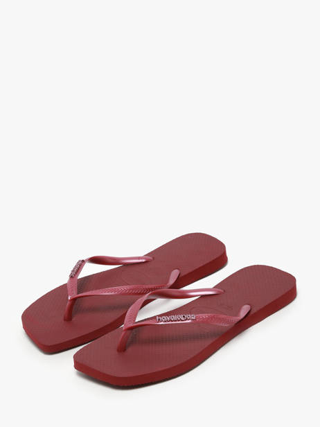 Flip Flops Sl Sq Lg Met Havaianas Red women 4148257F other view 2