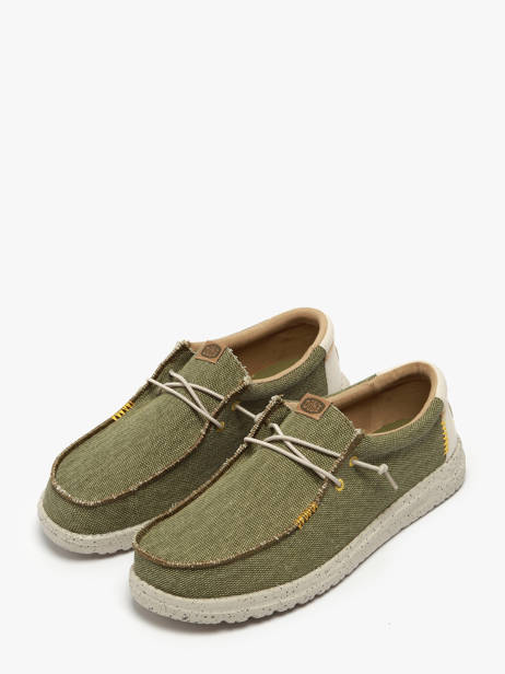 Moccasins Wally Coastline Jute Hey dude Green men 40952 other view 2