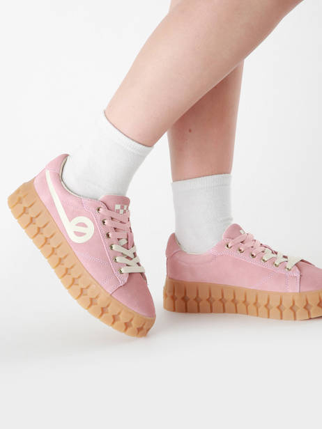 Sneakers Play In Leather No name Pink women PLVS042Q other view 1