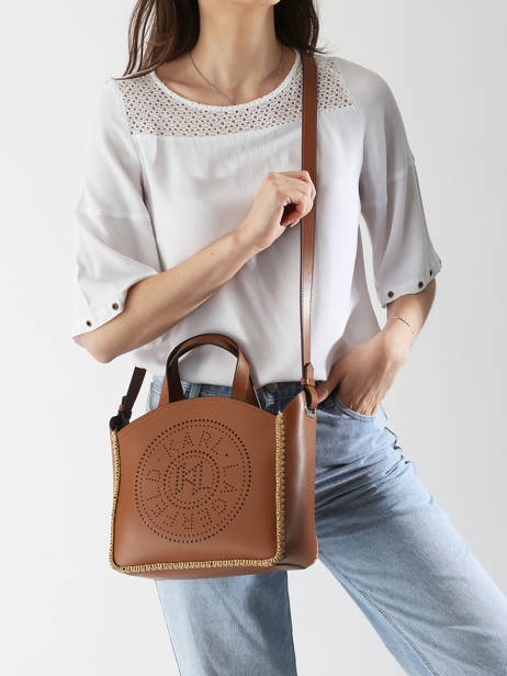 Satchel K Circle Raphia Karl lagerfeld Beige k circle A2W30014 other view 1