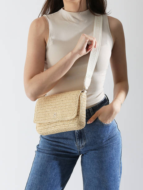 Sac Bandoulière Th Spring Logo Polyurethane Tommy hilfiger Blanc th spring logo AW17224 vue secondaire 1