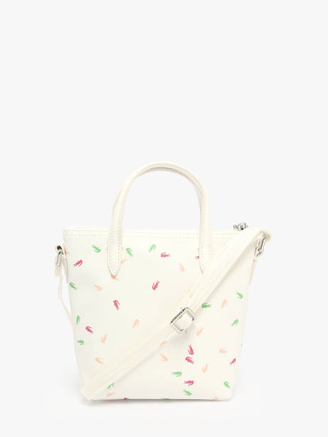 Sac Bandoulière L12.12 Season Lacoste Blanc l12.12 season NF4993SJ vue secondaire 4