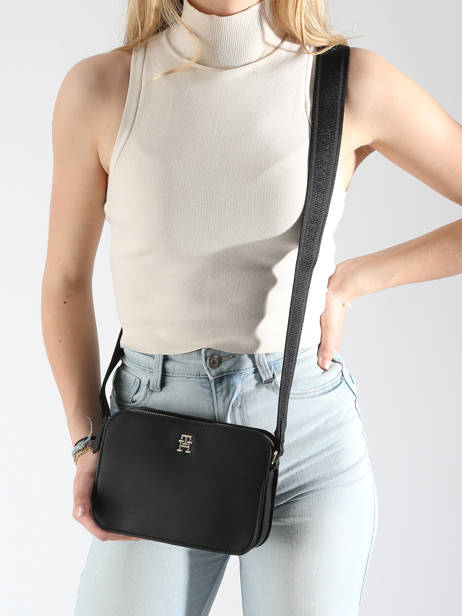 Sac Bandoulière Th Logotape Tommy hilfiger Noir th logotape AW17229 vue secondaire 1