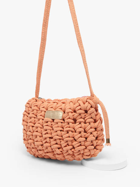 Shoulder Bag Crochet Le voyage en panier Orange crochet PM854 other view 2