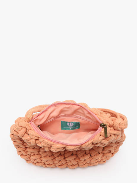Shoulder Bag Crochet Le voyage en panier Orange crochet PM854 other view 3