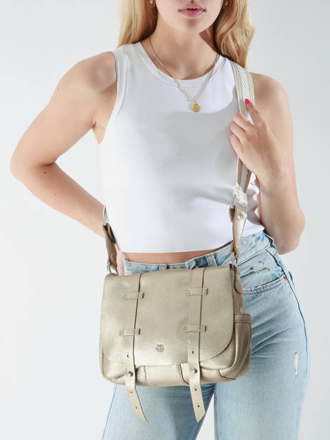 Shoulder Bag Vintage Leather Mila louise Silver vintage 30172X other view 1