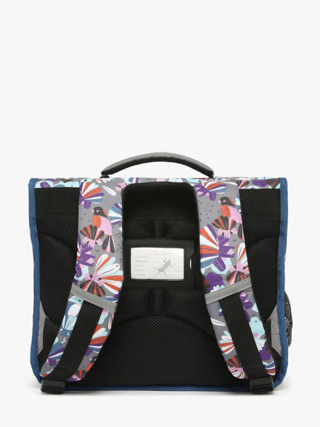 Satchel 2 Compartments Cameleon Gray actual PBBACA35 other view 4