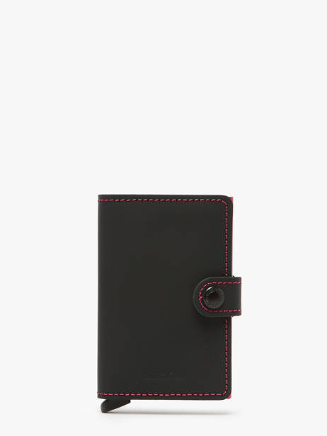 Card Holder Leather Secrid Black matte MM