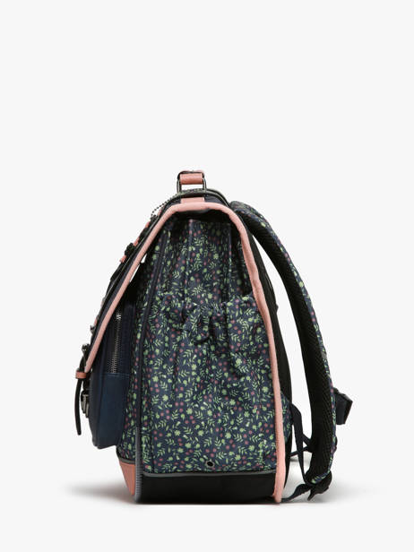 Satchel For Kids 3 Compartments Cameleon Blue vintage fantasy CA41 other view 2