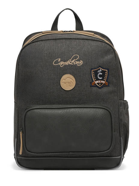 Sac à Dos 2 Compartiments Cameleon Gris vintage urban SO40 vue secondaire 7