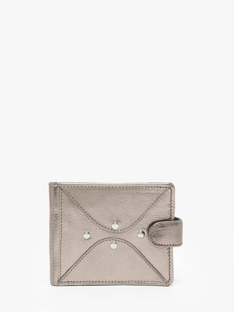 Leather Louise Wallet Paul marius Gray vintage LOUISE