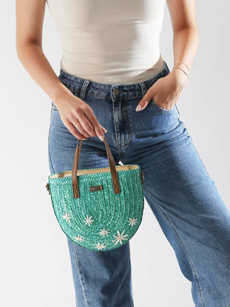 Satchel Koa Les tropeziennes Green koa TZ03 other view 1