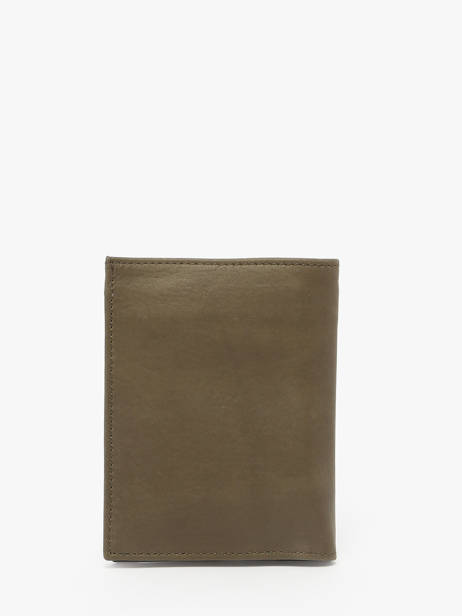 Leather Wallet Oil Etrier Green oil EOIL140 other view 3